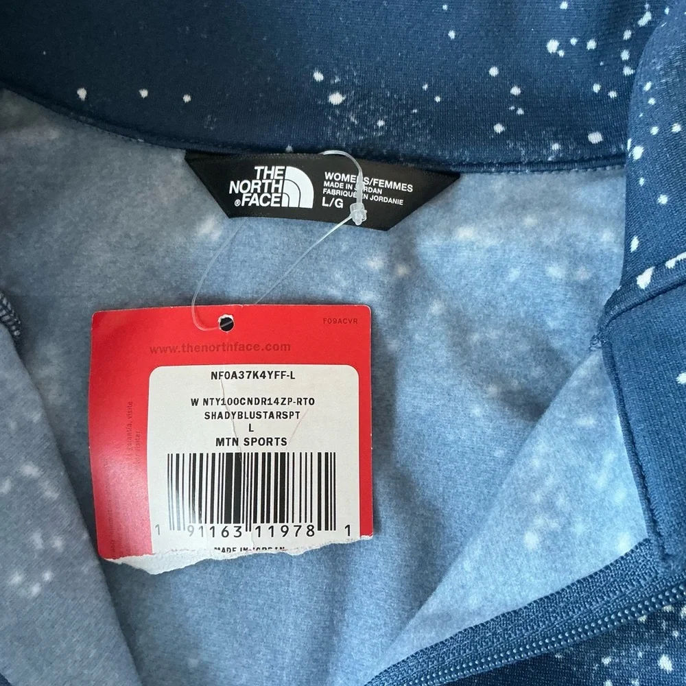 NWT The North Face Celestial Stars 1/4 Zip Sz Lg - Picture 5 of 6
